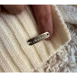 Women's Calvin Klein White Scarf One Size